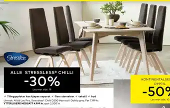 Skeidar Stressless chilli d200 høy stol i dahlia grey tilbud