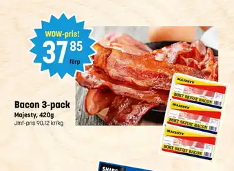 Eurocash Bacon 3-pack tilbud