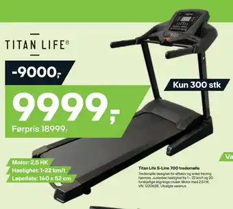 XXL Sport Titan life s-line 700 tredemølle tilbud