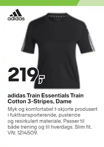 XXL Sport Adidas train essentials train cotton 3-stripes, dame tilbud