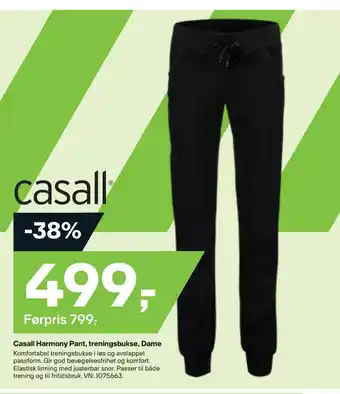 XXL Sport Casall harmony pant, treningsbukse, dame tilbud