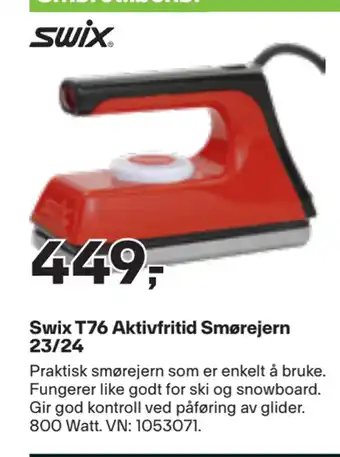 XXL Sport Swix t76 aktivfritid smørejern 23/24 tilbud