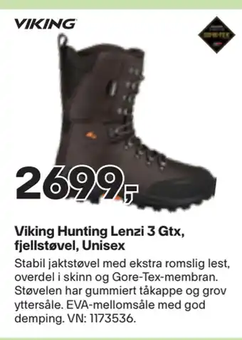 XXL Sport Viking hunting lenzi 3 gtx, fjellstøvel, unisex tilbud