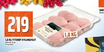 Coop Obs 1,8 kg ytterøy kyllingfilet tilbud