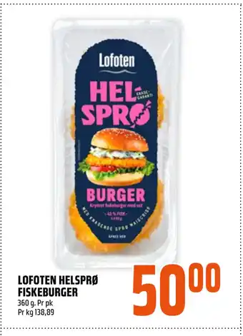 Coop Obs Lofoten helsprø fiskeburger tilbud