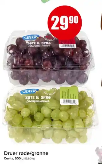Eurospar Cevita druer tilbud
