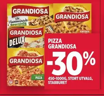 Meny PIZZA GRANDIOSA tilbud