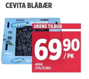 Meny CEVITA BLÅBÆR tilbud