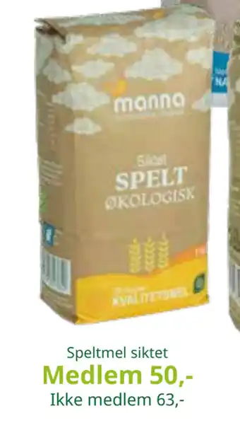 Sunkost Speltmel siktet tilbud