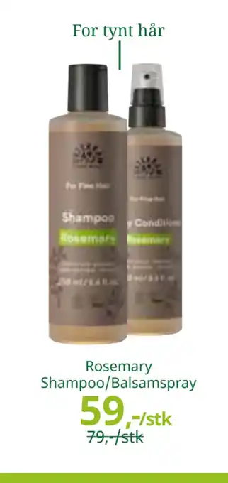 Rosemary shampoo/balsamspray