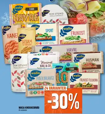 Coop Obs WASA KNEKKEBRØD tilbud