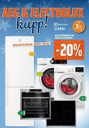 Coop Obs ALLE HVITEVARER FRA AEG OG ELECTROLUX tilbud