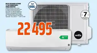 Coop Obs WILFA SVALBARD EXTREME 7,2 KW VARMEPUMPE, FERDIG MONTERT tilbud