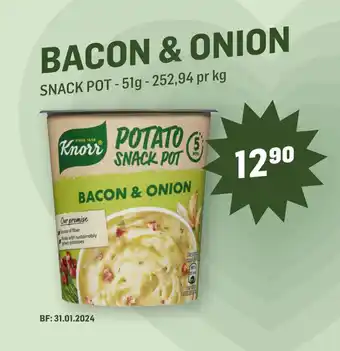 Holdbart Bacon & onion tilbud