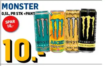 Price Lagerbutikk MONSTER tilbud