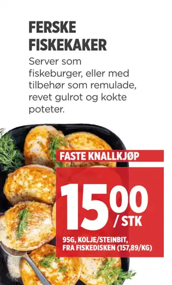 Meny Ferske fiskekaker tilbud