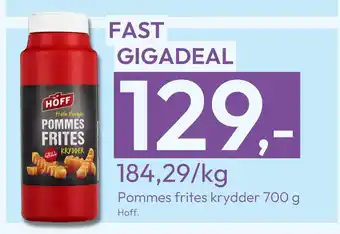 Gigaboks Pommes frites krydder 700 g tilbud