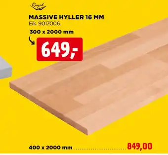 jem & fix Massive hyller 16 mm tilbud