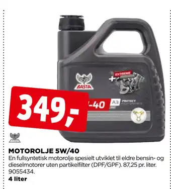 jem & fix Motorolje 5w/40 tilbud