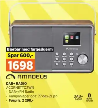 POWER DAB+ RADIO tilbud