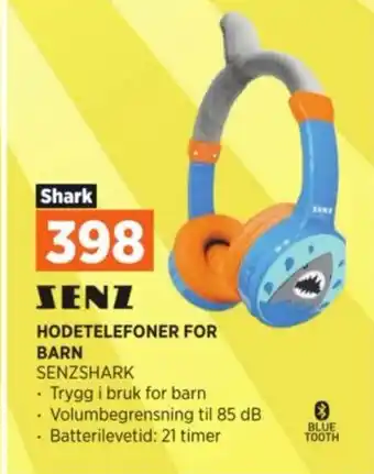 POWER HODETELEFONER FOR BARN tilbud