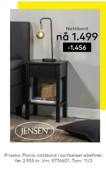 Skeidar Plania nattbord tilbud