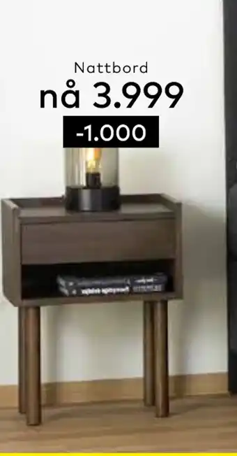 Skeidar Xov bolton nattbord tilbud