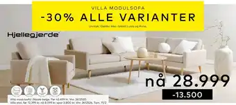 Skeidar Villa modulsofa i nicole beige tilbud