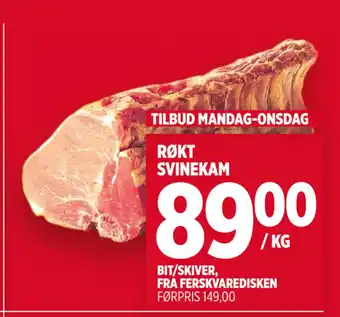 Meny Røkt svinekam tilbud