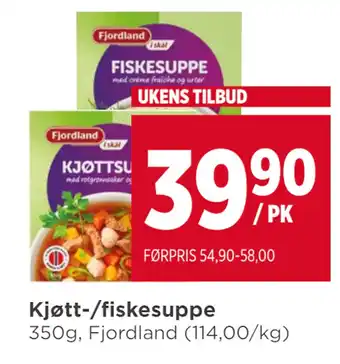 Meny Kjøtt-/fiskesuppe tilbud