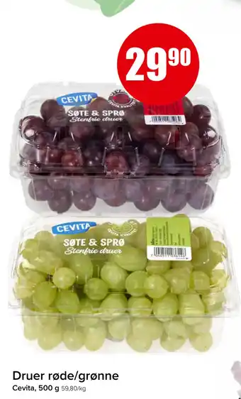 Spar Druer røde/grønne tilbud