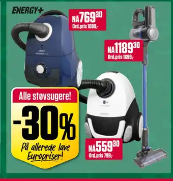 Europris Alle støvsugere tilbud