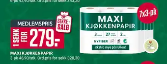 Europris Maxi kjøkkenpapir tilbud