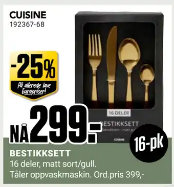 Europris Bestikksett tilbud