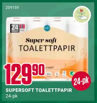 Europris Supersoft toalettpapir tilbud