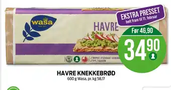 Kiwi Havre knekkebrød tilbud