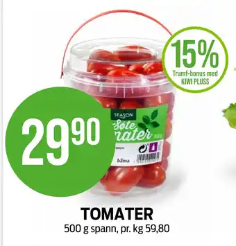 Kiwi Tomater tilbud