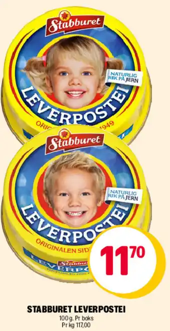 Coop Extra STABBURET LEVERPOSTEI tilbud