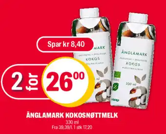 Coop Extra ÄNGLAMARK KOKOSNØTTMELK tilbud