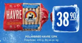 Rema 1000 POLARBRØD HAVRE 12PK tilbud