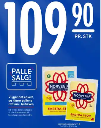 Rema 1000 NORVEGIA ORIGINAL/LETT tilbud