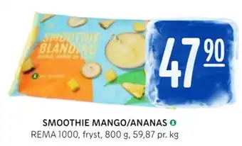 Rema 1000 SMOOTHIE MANGO/ANANAS tilbud