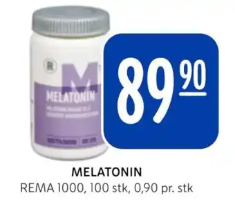 Rema 1000 MELATONIN REMA 1000, 100 stk, 0,90 pr. stk tilbud