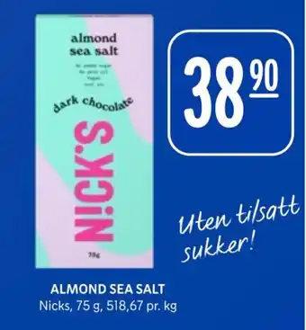 Rema 1000 ALMOND SEA SALT tilbud