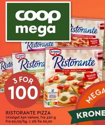 Coop Mega RISTORANTE PIZZA tilbud
