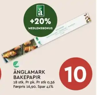 Coop Mega ÄNGLAMARK BAKEPAPIR tilbud