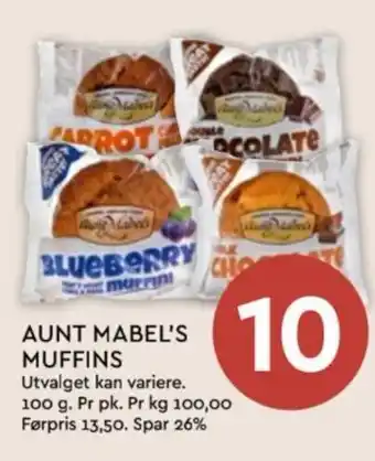 Coop Mega AUNT MABEL'S MUFFINS tilbud