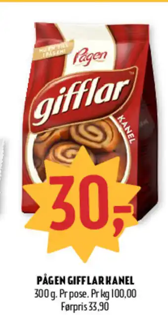 Coop Prix PÅGEN GIFFLAR KANEL tilbud