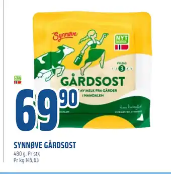Coop Obs Synnøve gårdsost tilbud