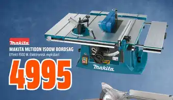 Obs Bygg Makita mlt100n 1500w bordsag tilbud